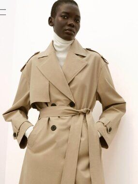 BNWT Long Zara Trench Coat XS